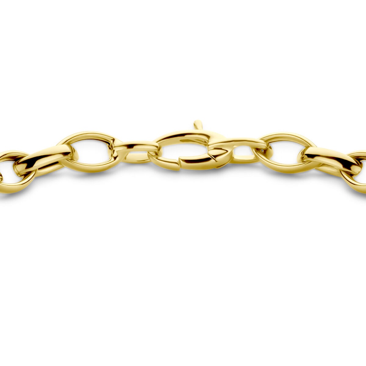 Collana a maglie in oro giallo 9k