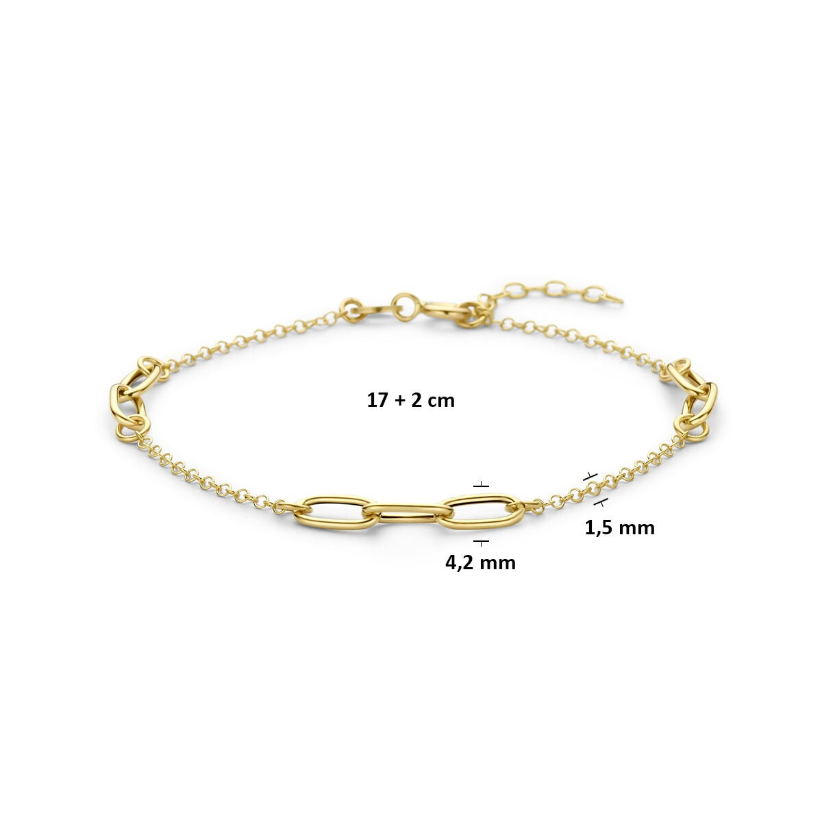 Bracciale in oro giallo 14k