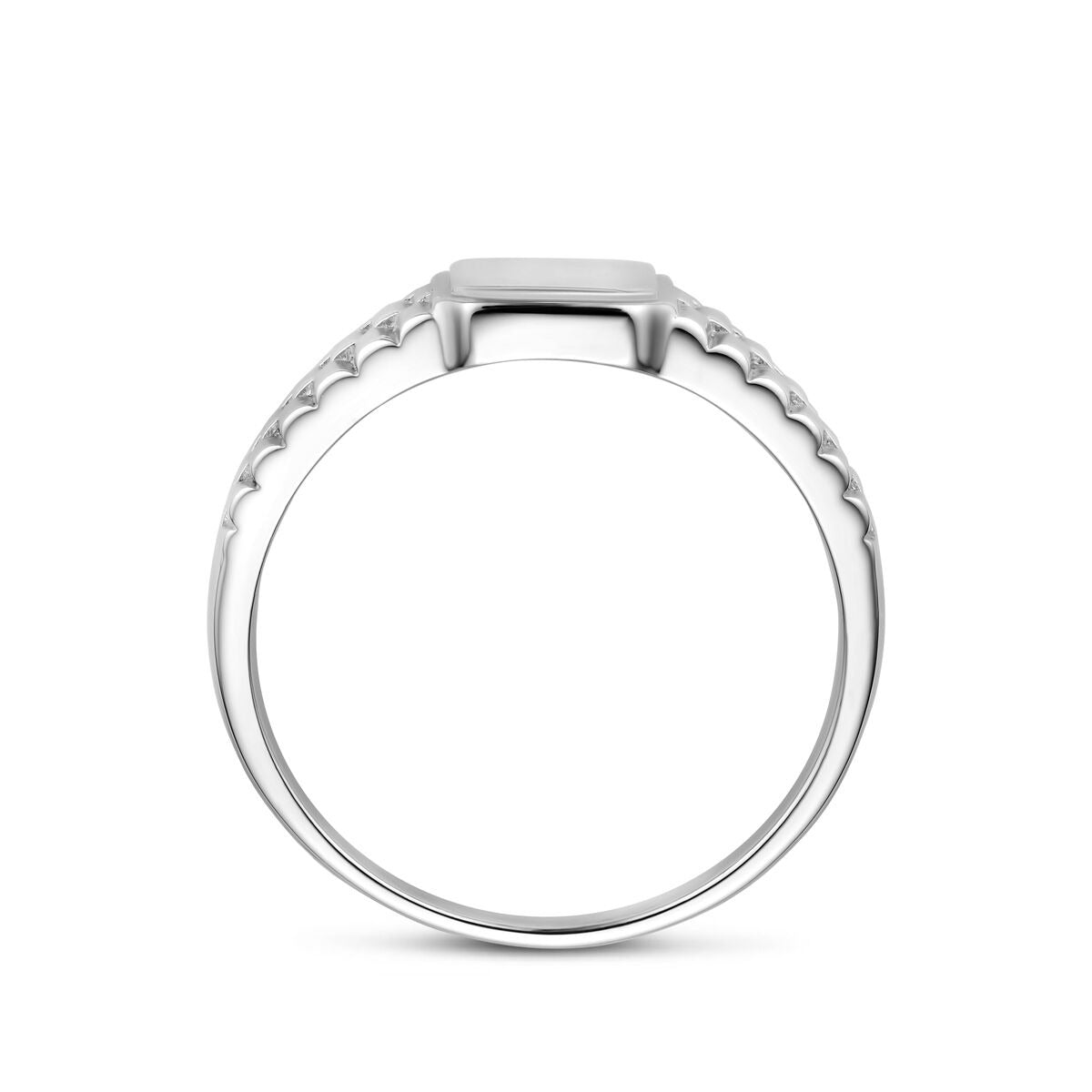Anello da uomo in argento 925 rodiato