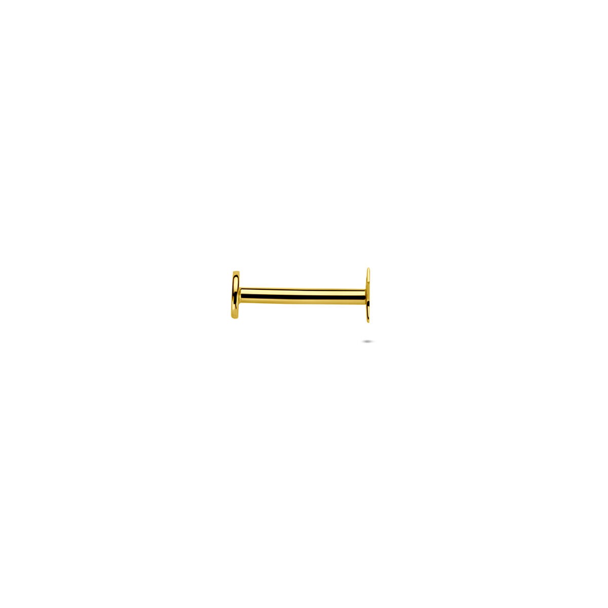 Piercing flat back in oro 14k a stella – 3,5 mm