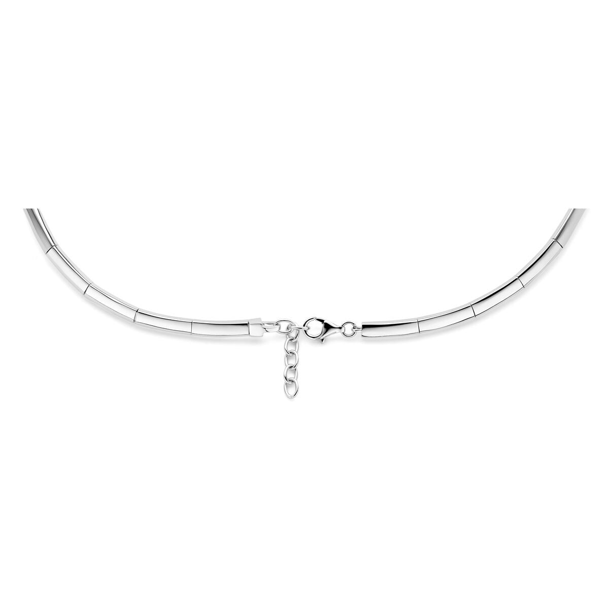 Collana in argento 925 rodiato con zirconia