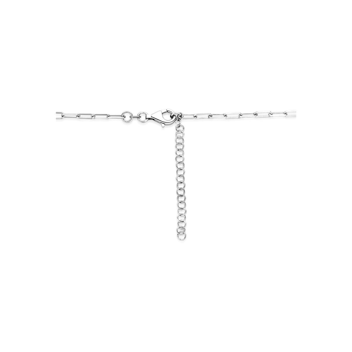 Collana in argento 925 rodiato con perla d'acqua dolce