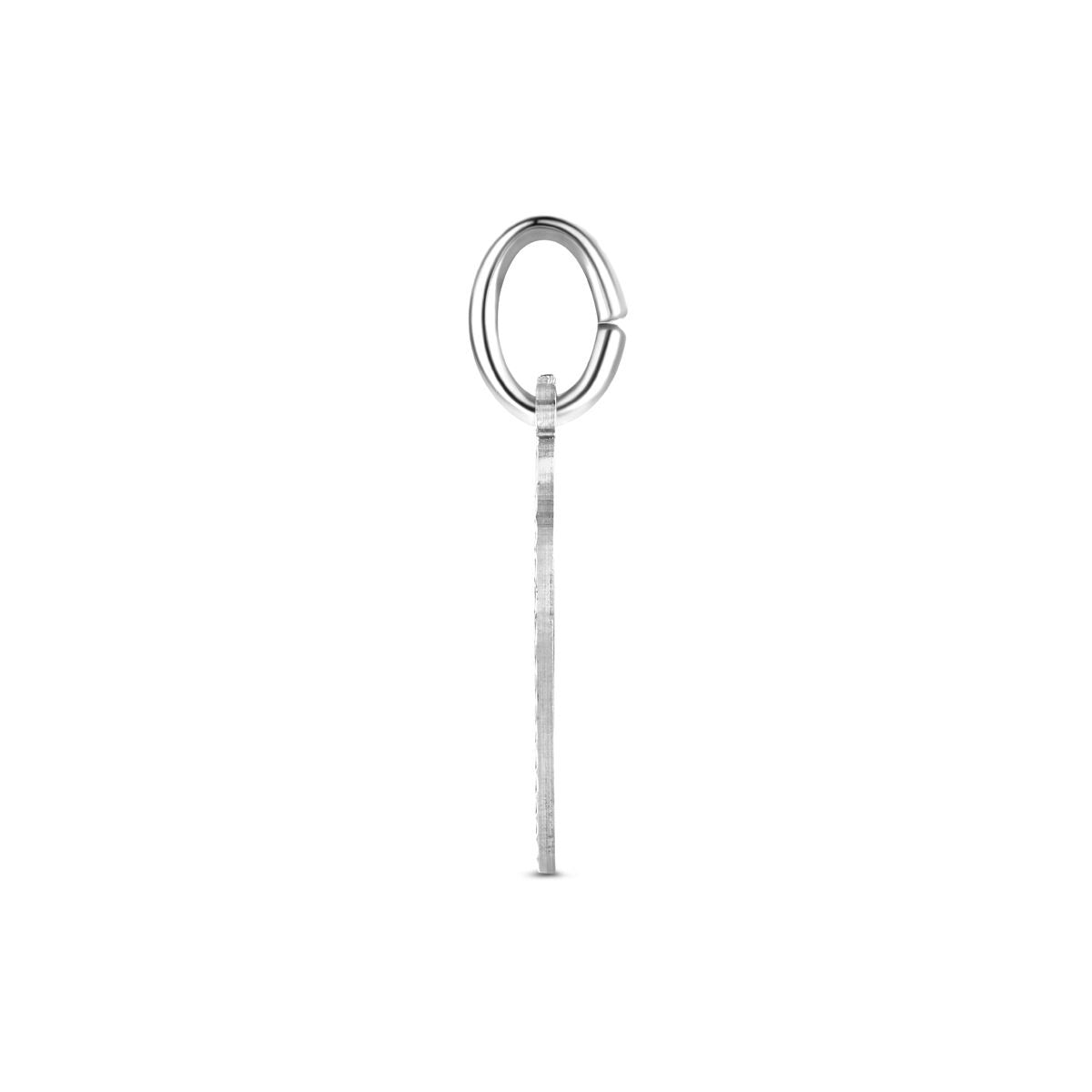 Ciondolo da incisione a cuore in argento – argento 925 rodiato 19 mm
