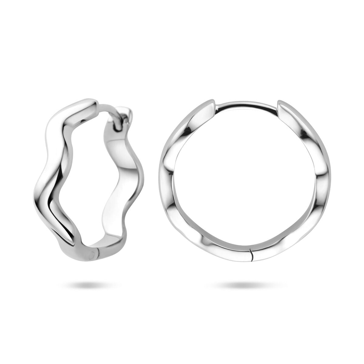 Cerchietti a cerniera in argento rodiato – 20 mm