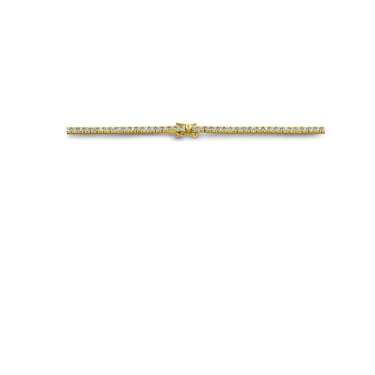 Collana tennis in oro giallo 14k con diamanti – 5.00ct