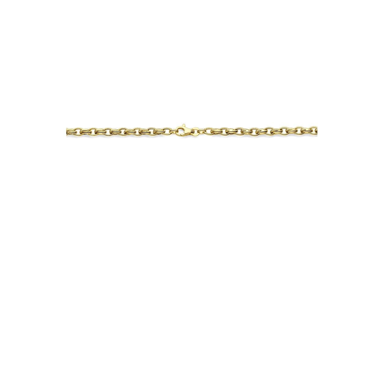 Collana in Oro 9k Colore Giallo con Maglia Fantasia 45 cm