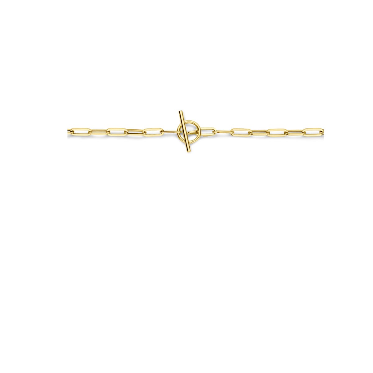 Collana da donna in 14k oro giallo con chiusura a moschettone – maglia ad ancora