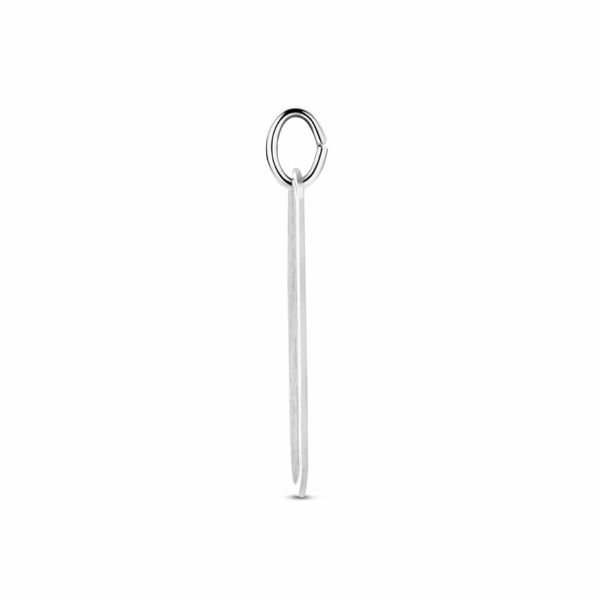 Ciondolo da incisione in argento – argento 925 rodiato 30 mm