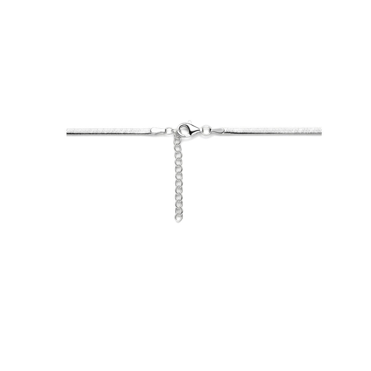 Collana gourmette in argento – rodiato argento 925, 2.2 mm