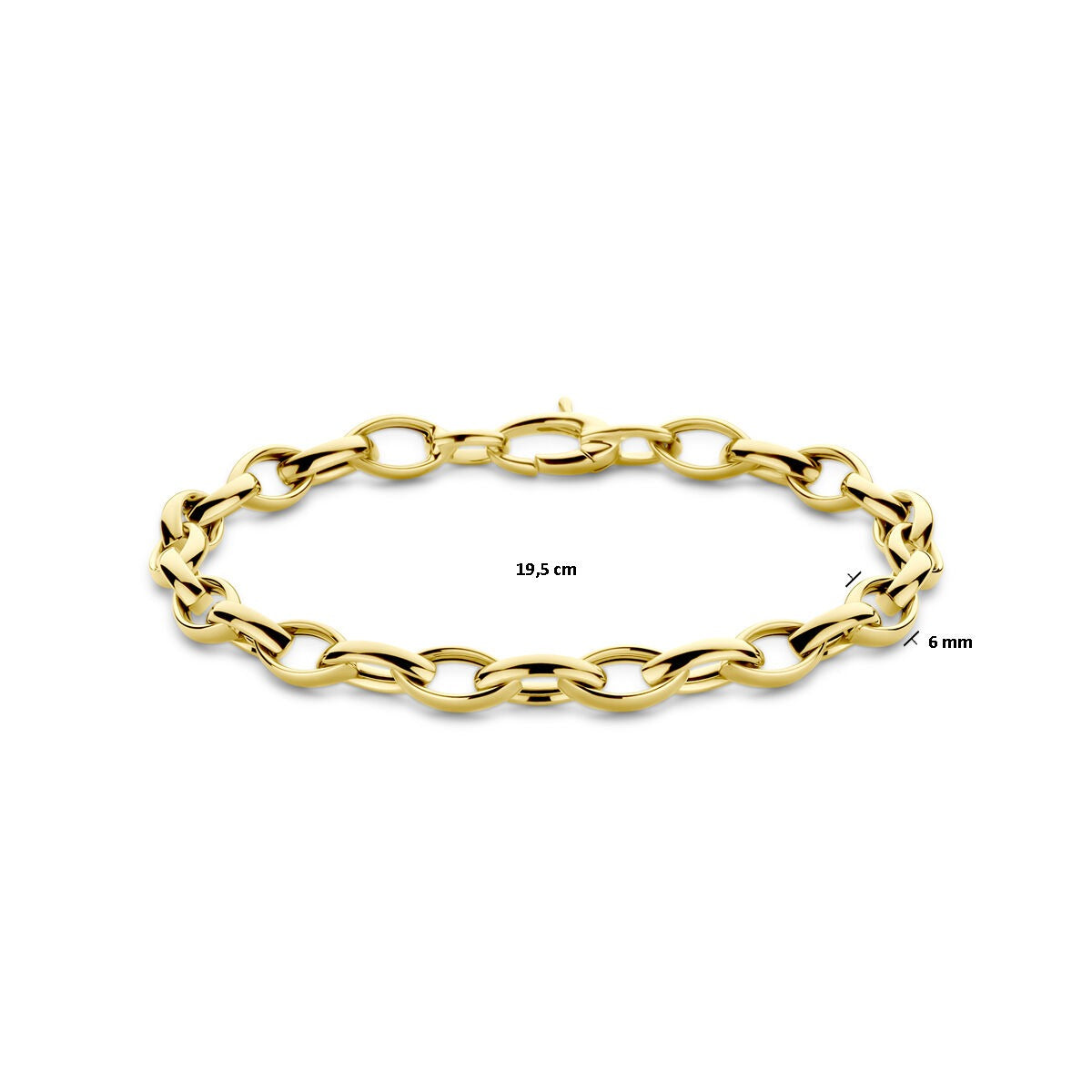 Bracciale a maglia in oro giallo 9k