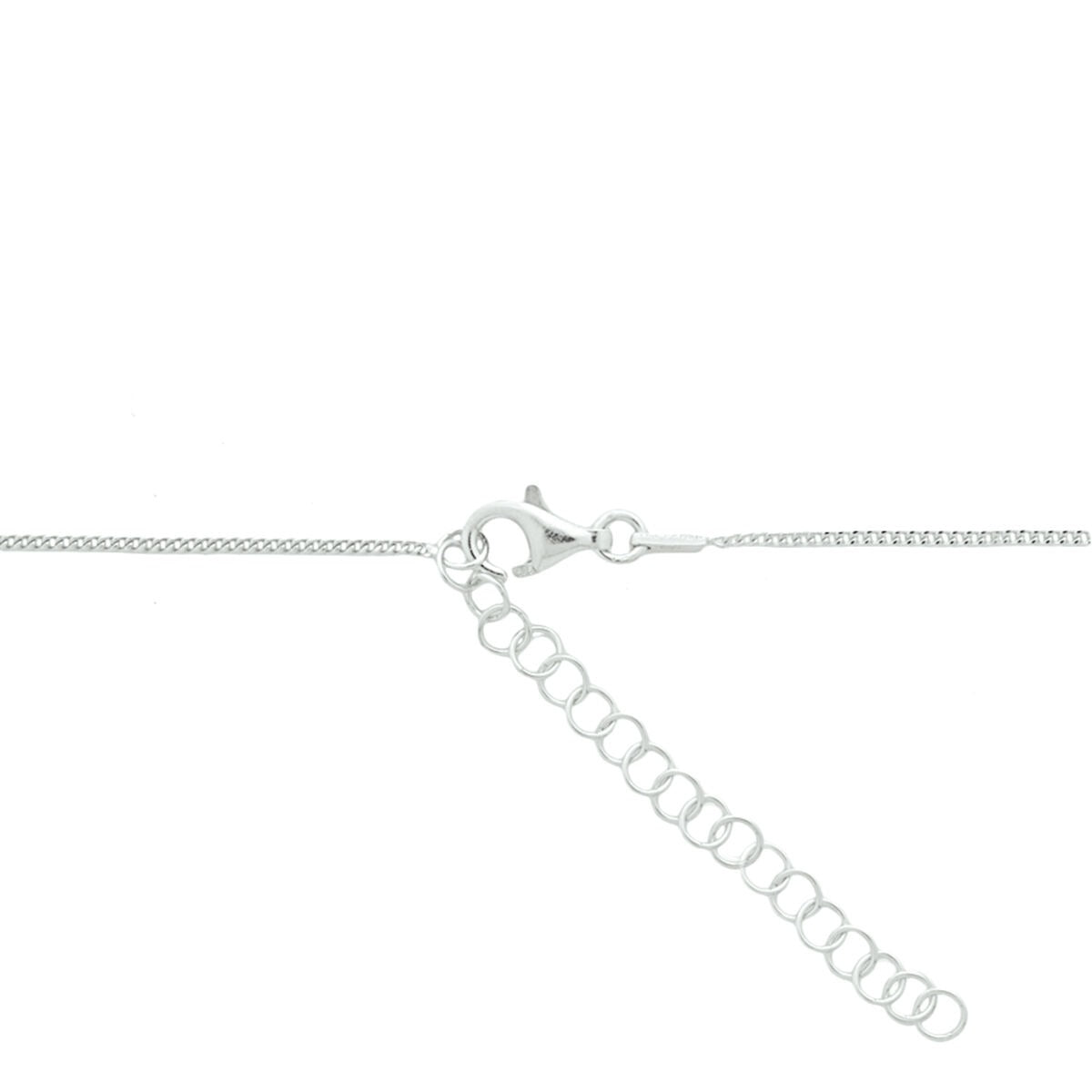 Collana d'argento con crocetta – collana ad ancora rodiata
