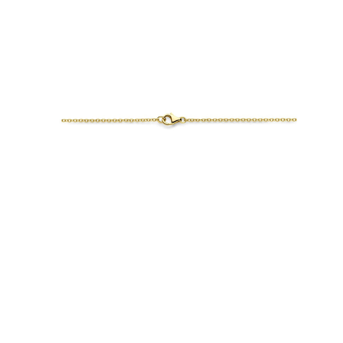 collana da donna in oro giallo 14K con maglie ovali
