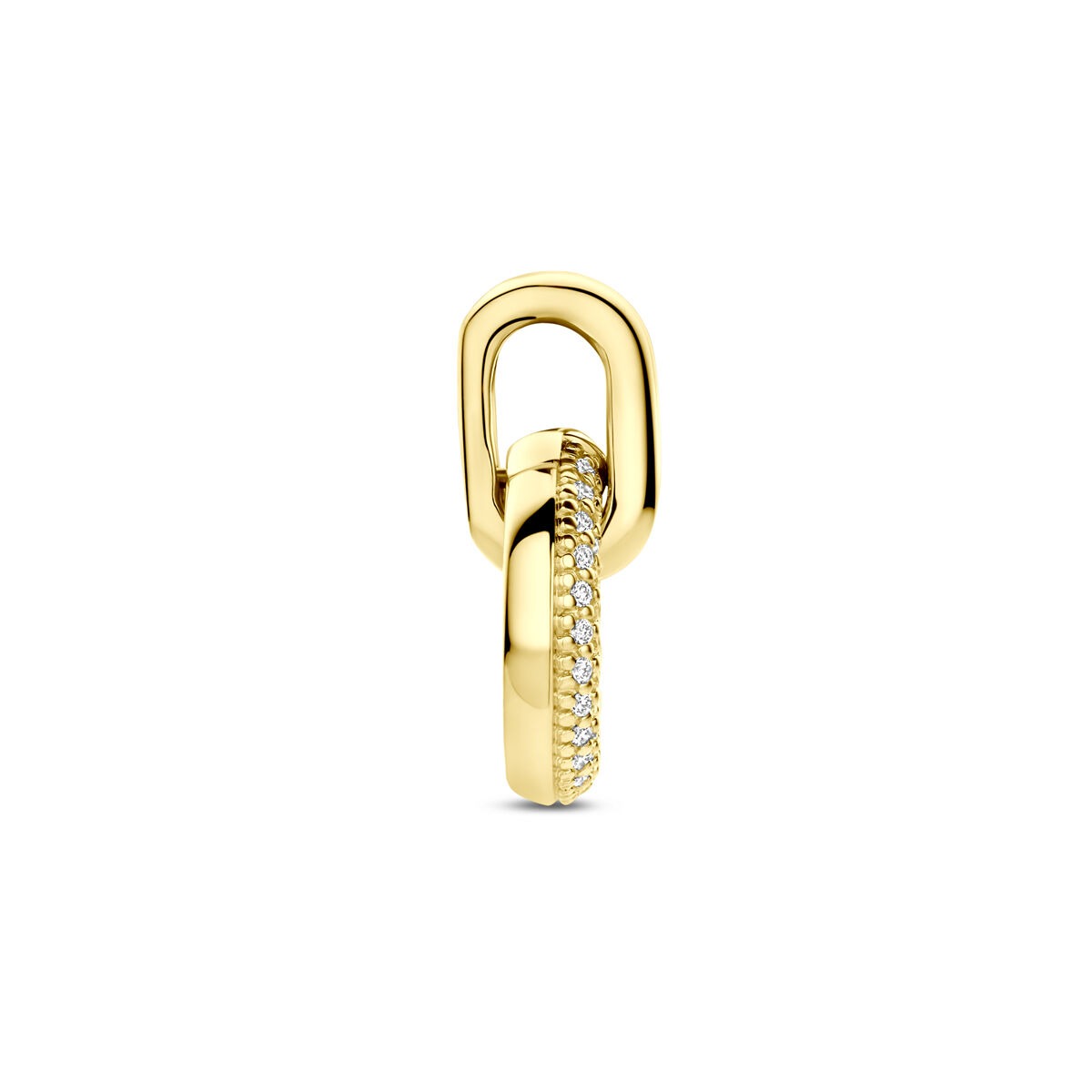 Ciondolo da donna in oro giallo 14k con diamante – 0.19ct