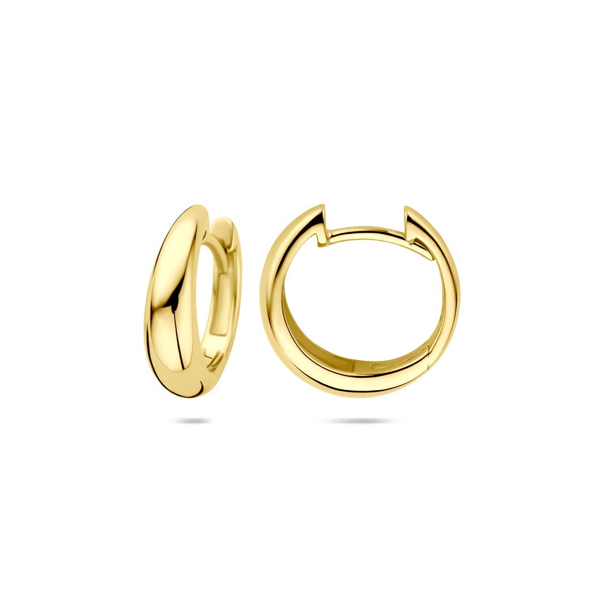 Cerchi orecchino a cerniera in oro giallo 14k – 14 x 4.5 mm