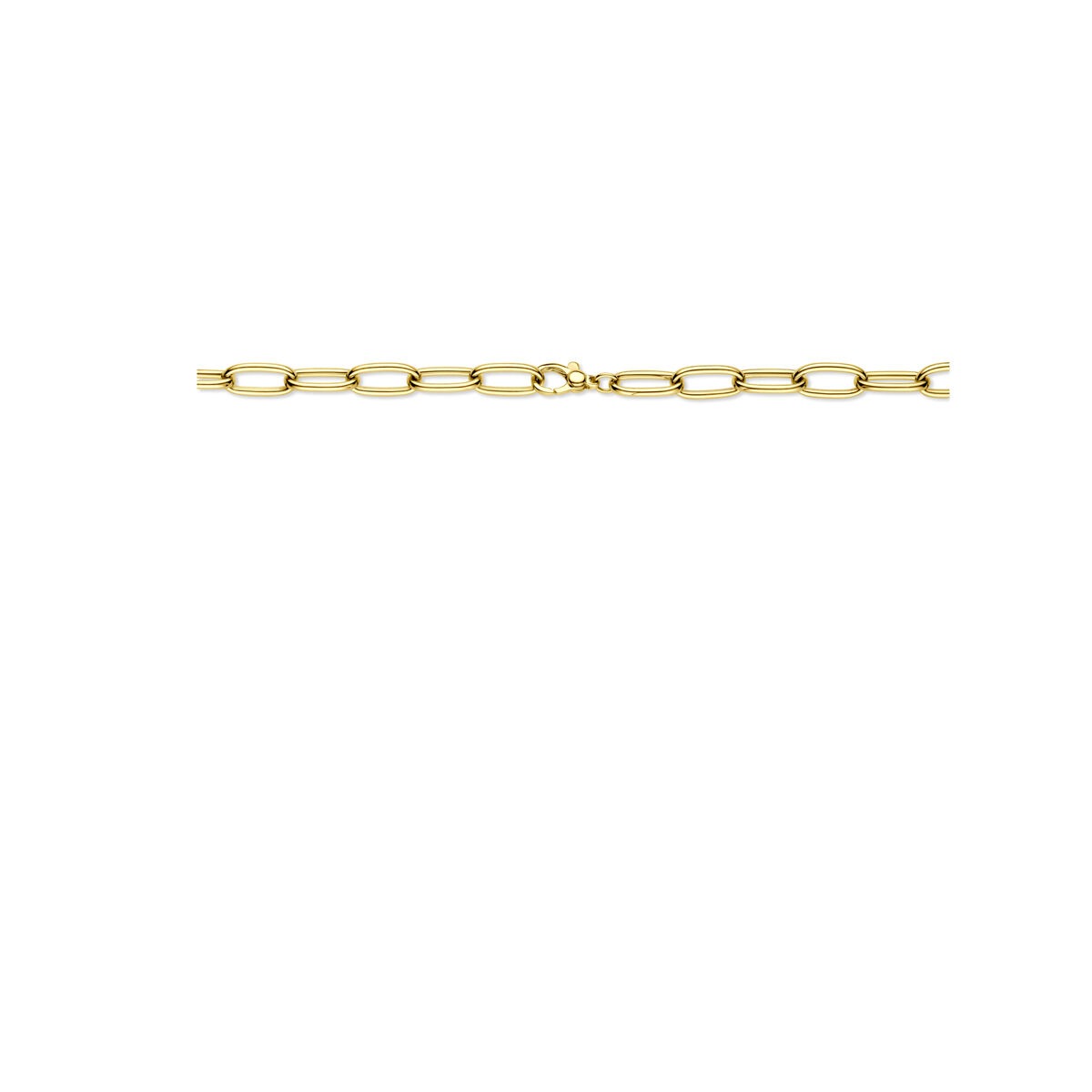 Collana da donna in oro giallo 14k con maglie a filo