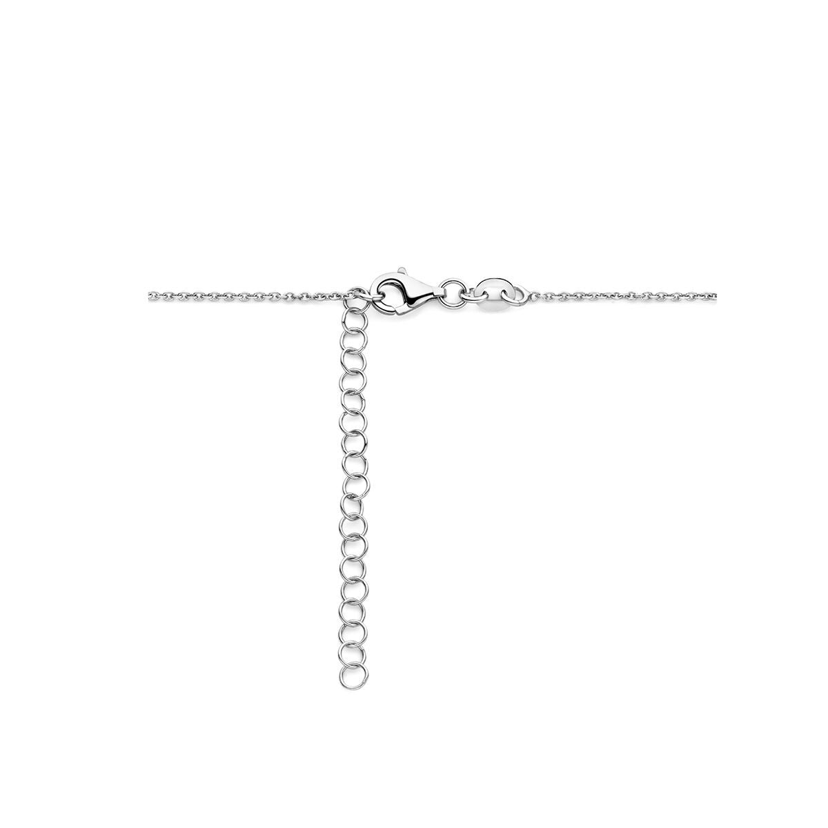 Collana in argento con cuore – collier rodiato