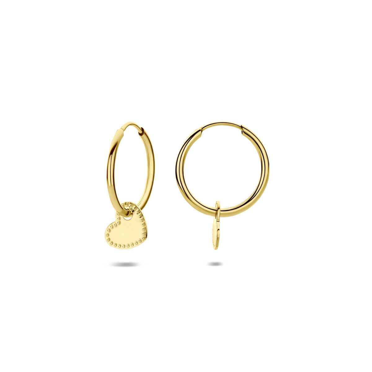 Orecchini in oro giallo 14k con cuoricino