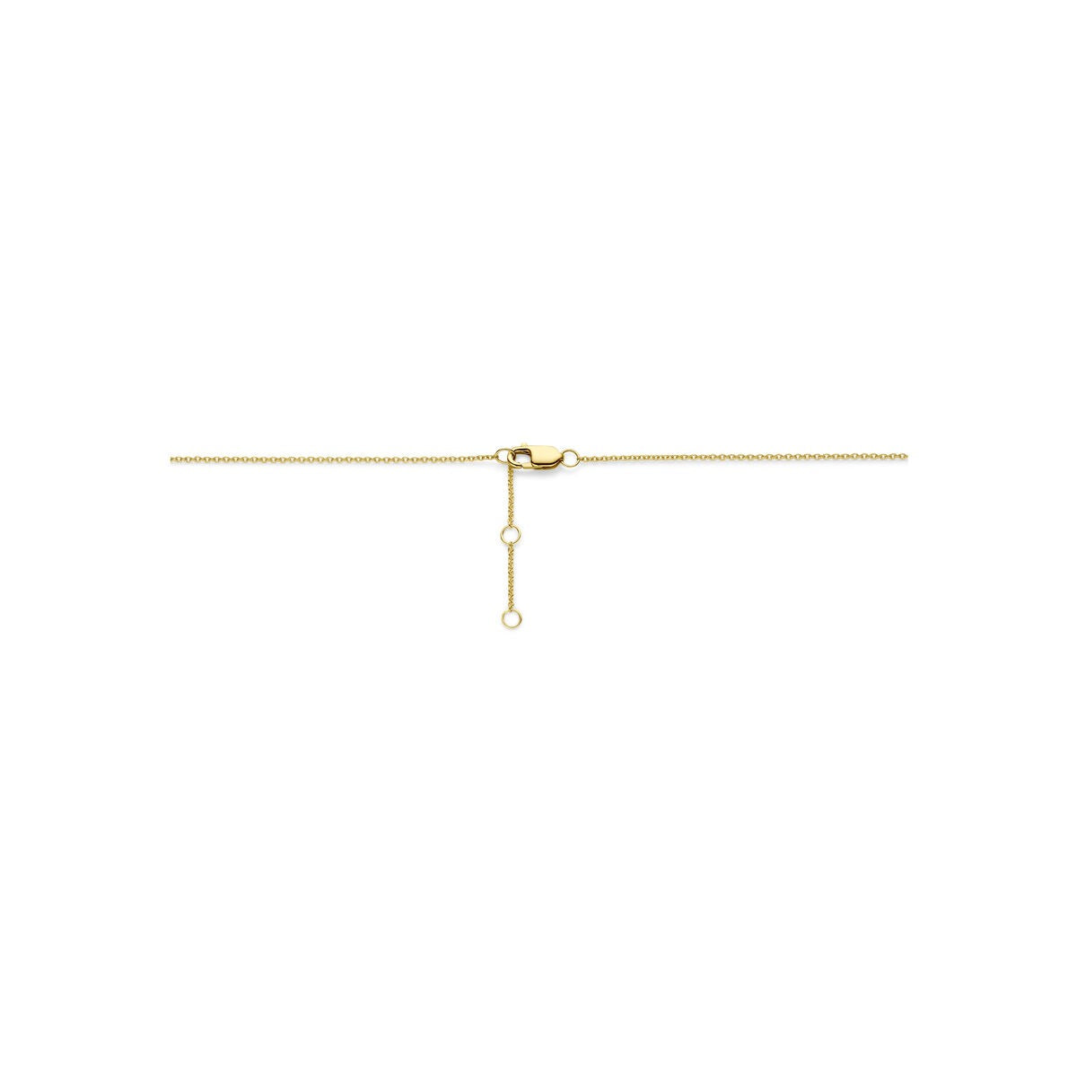 Collana a Y in oro giallo 14k con diamante