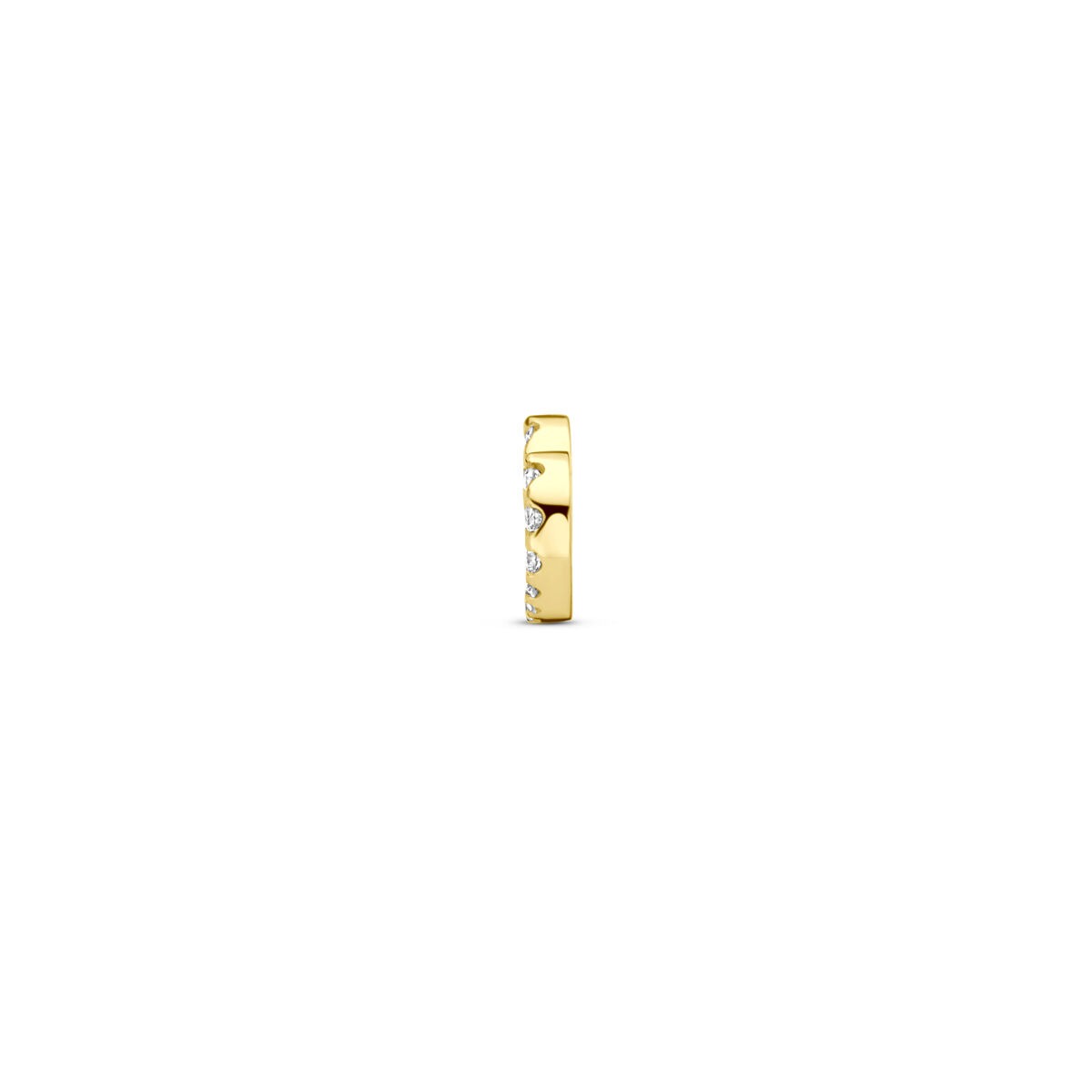 Ciondolo Cuoricino in Oro Giallo 14k con Diamante