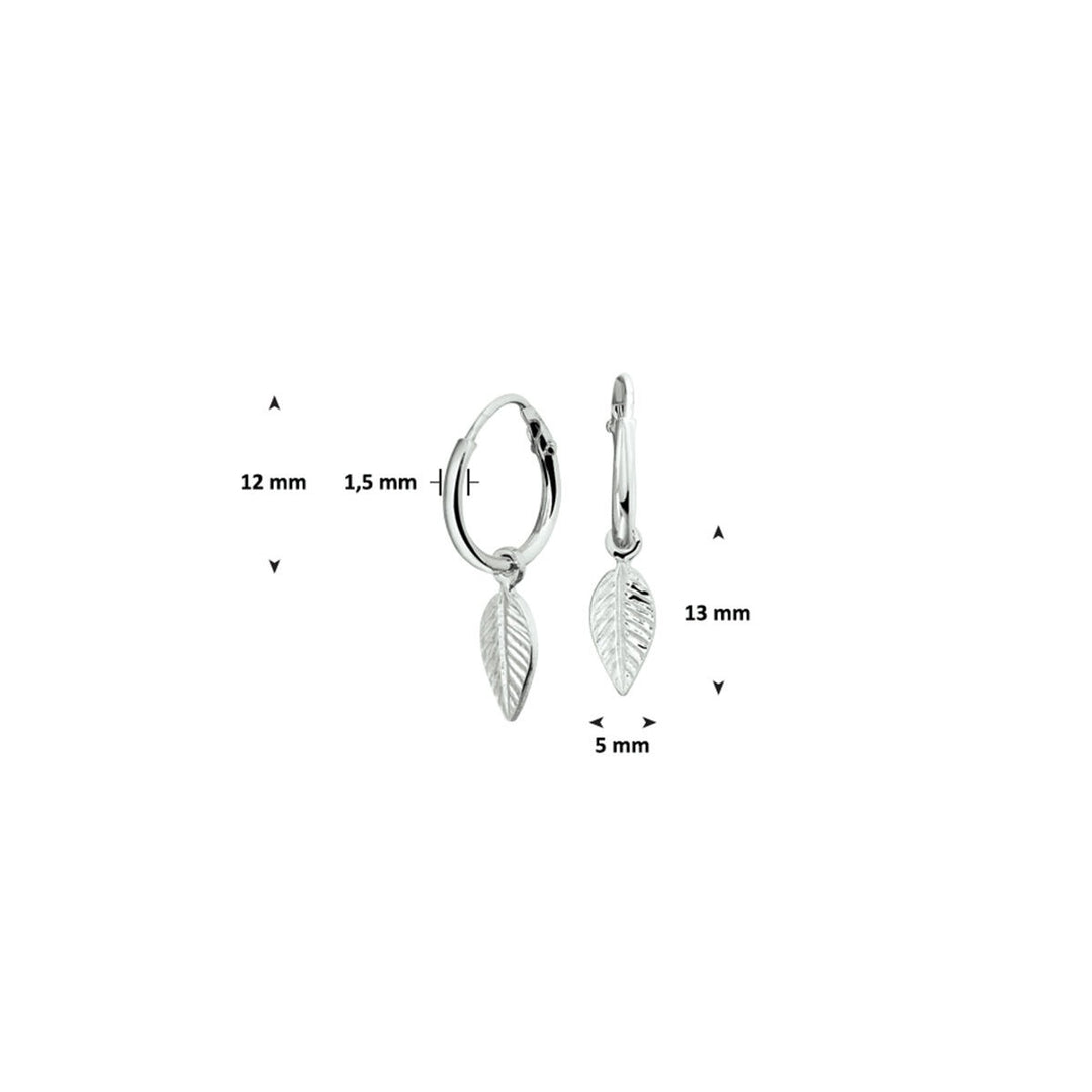 Zilveren oorringen met veerhanger – gerhodineerd 925