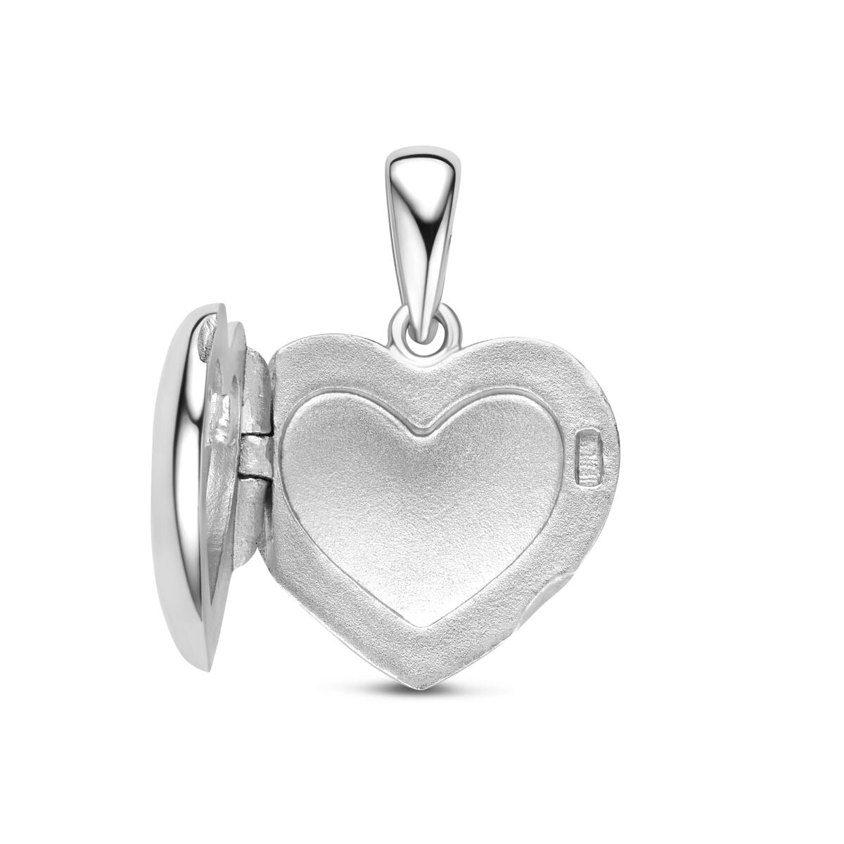 Medaglione a Cuore in Argento 925 Rodiato
