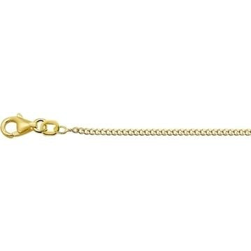 Collana in oro giallo 18k con maglia rolò lucida.