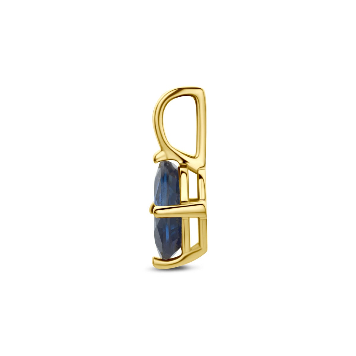 Ciondolo in oro giallo 14k con zaffiro