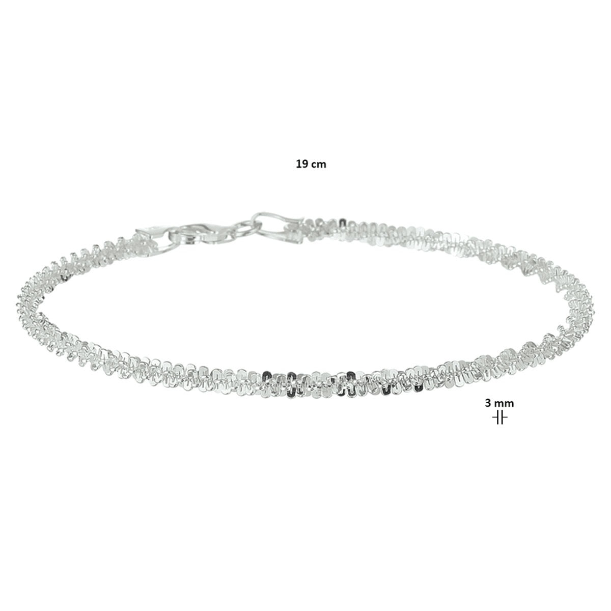 Bracciale fantasia in argento 925 da donna