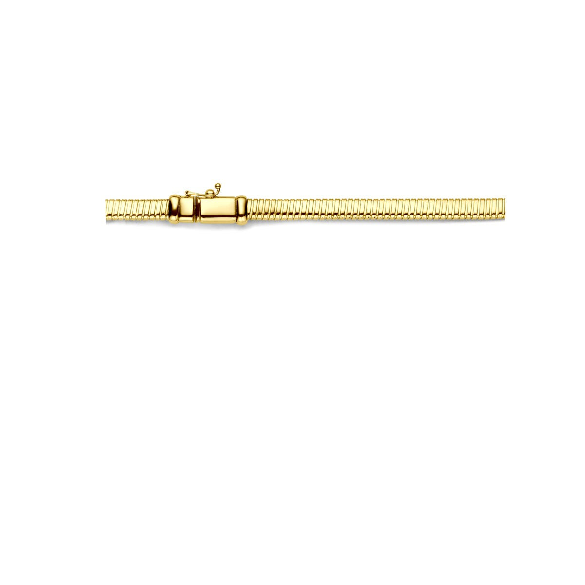 Collana da donna in oro giallo 14K con maglia tubogas – 6 mm
