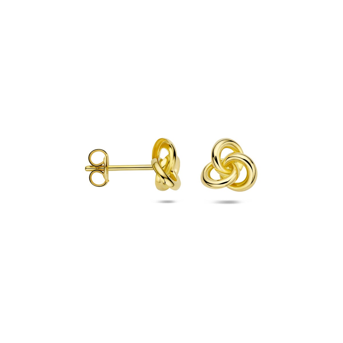 Orecchini a bottone in oro 9k 7 mm – oro giallo