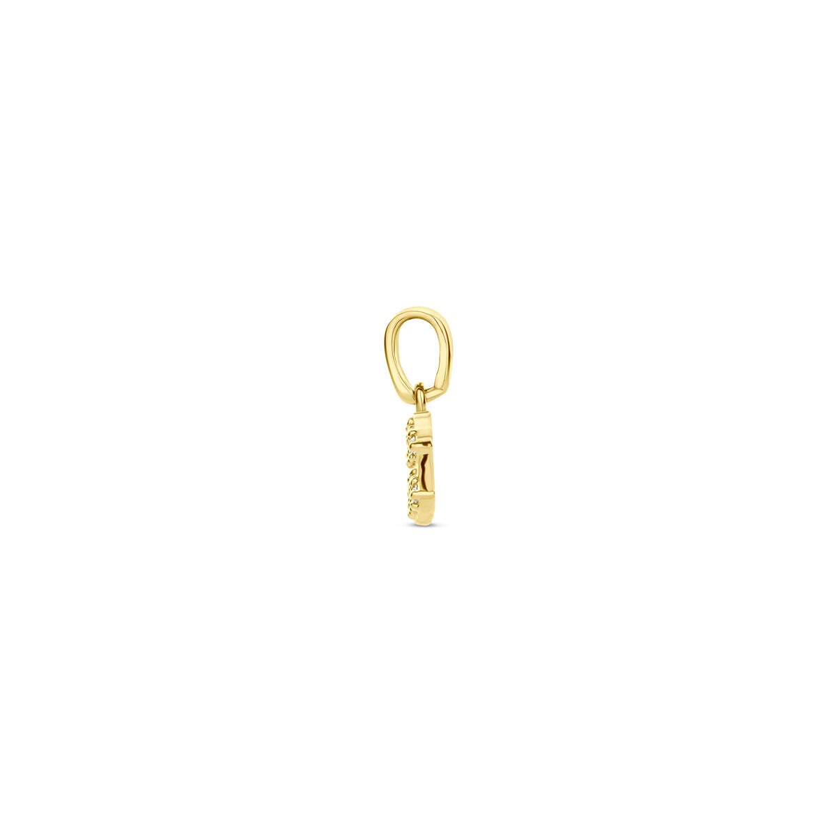 Ciondolo segno zodiacale in oro giallo 14k con diamante