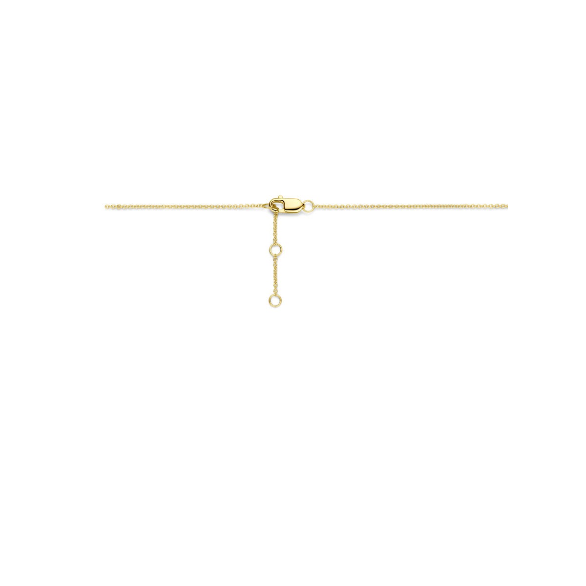 Collana con cuoricino in oro giallo 14k con diamante