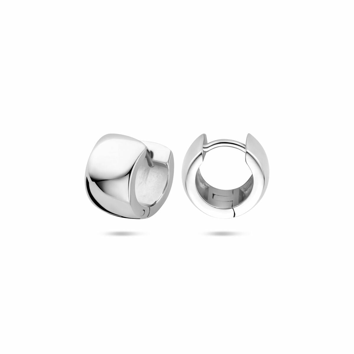 Orecchini a clip in argento rodiato – 10,5 mm
