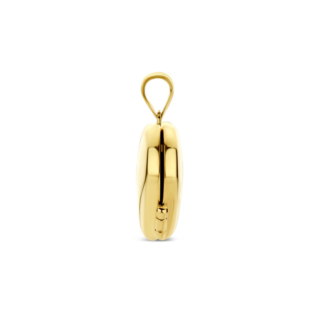 9k Geelgouden Hartjes Medaillon 15 mm