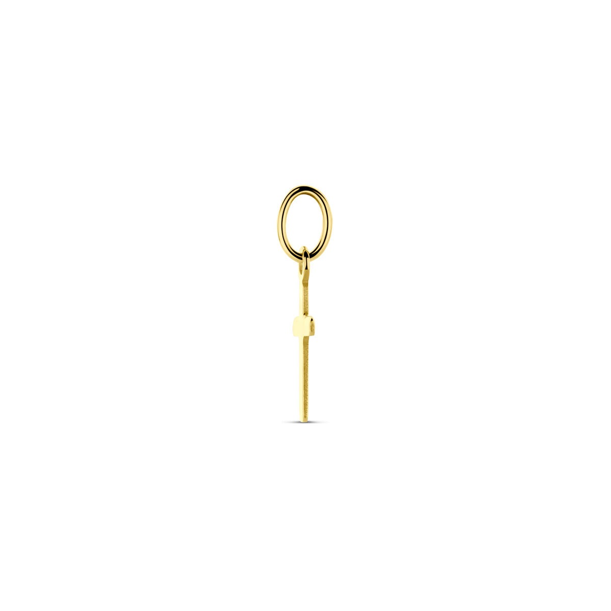 Ciondolo a croce in oro giallo 14k – 14 mm