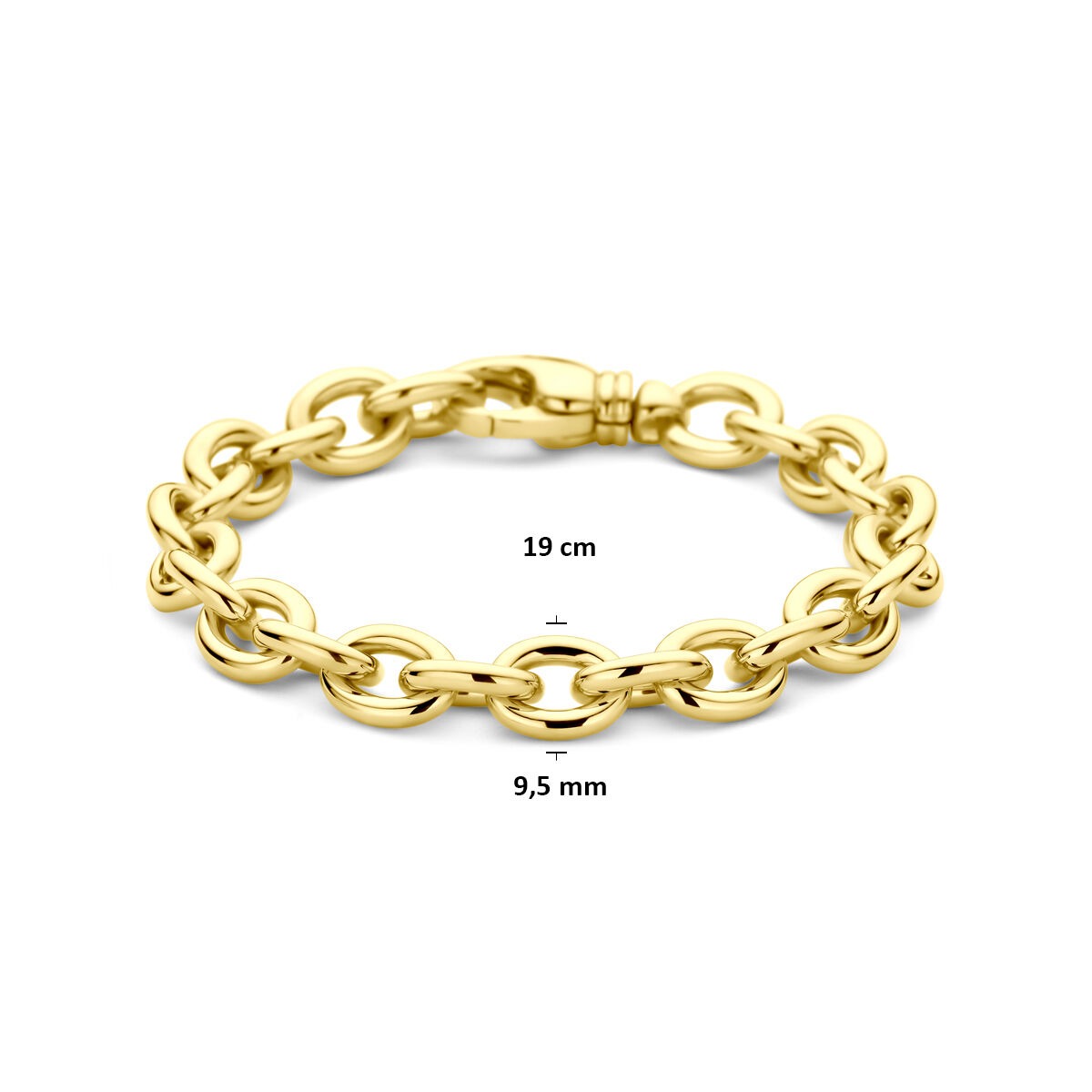 Bracciale a maglia in oro 14k ancora – Donna