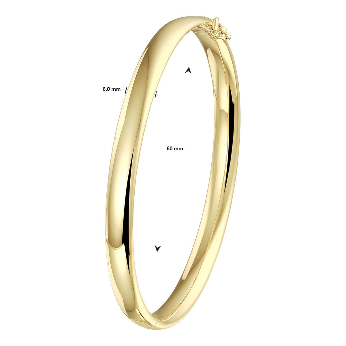 Bracciale Bangle in oro giallo 9k