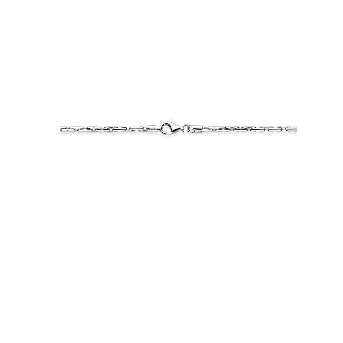 Bracciale cardano in argento con finitura lucida – placcato rodio