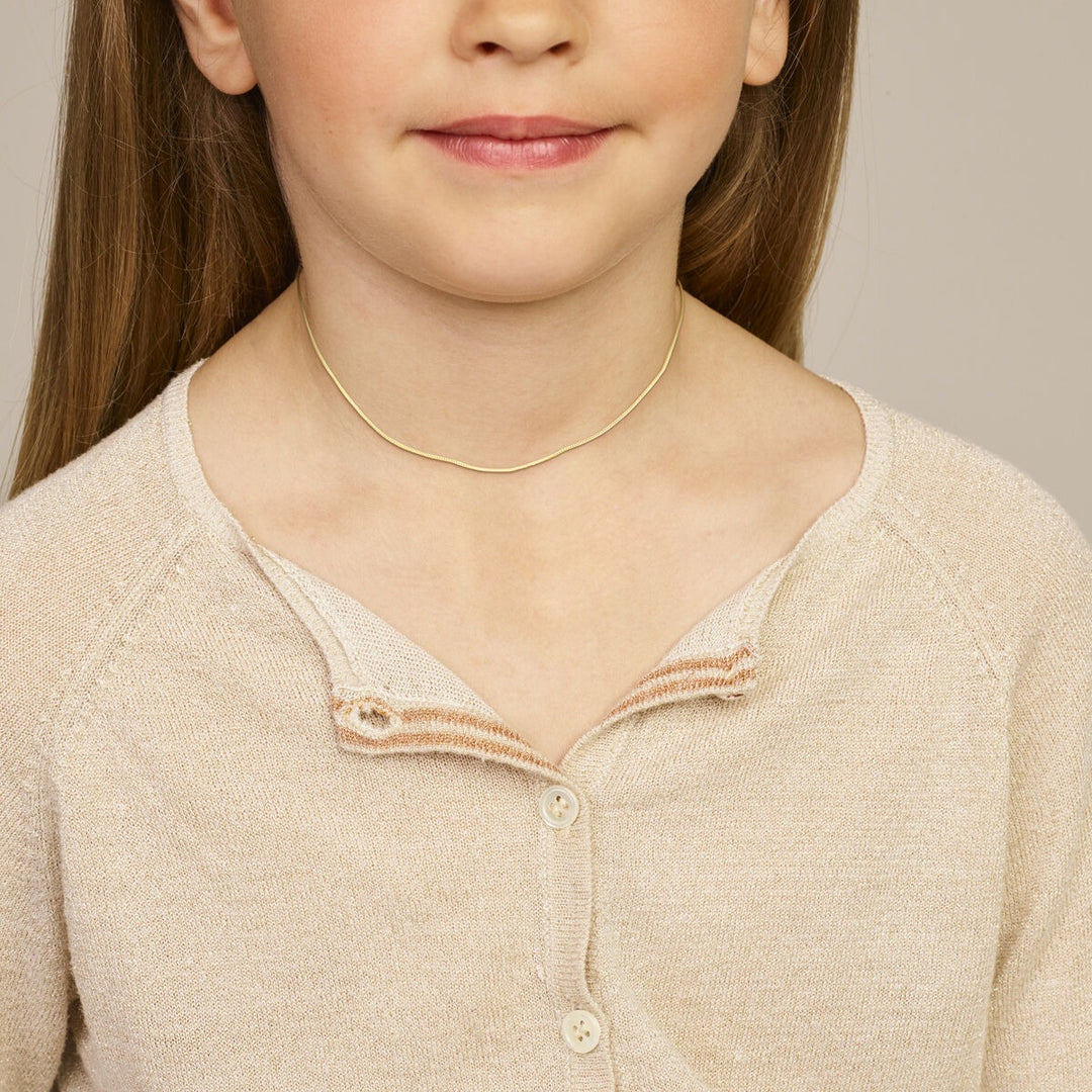 14k geelgouden gourmette ketting – 1.1 mm