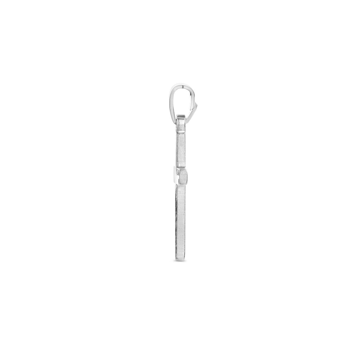 Ciondolo croce in argento – argento 925 rodiato