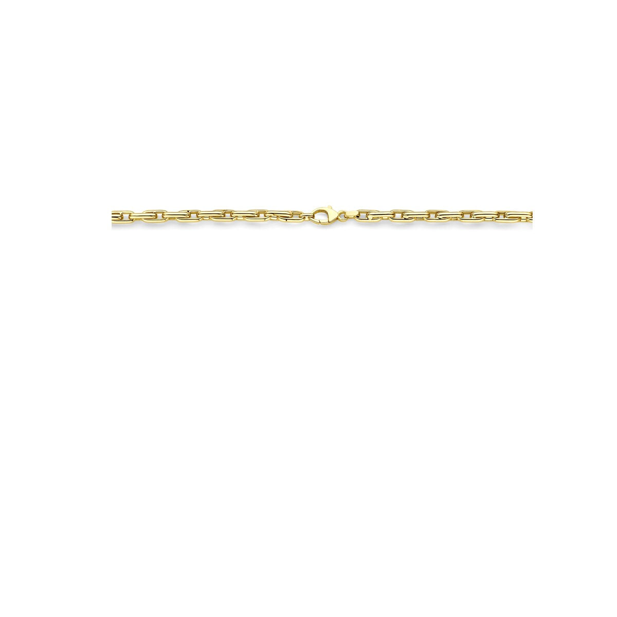 Collana ad ancora in oro giallo 14k
