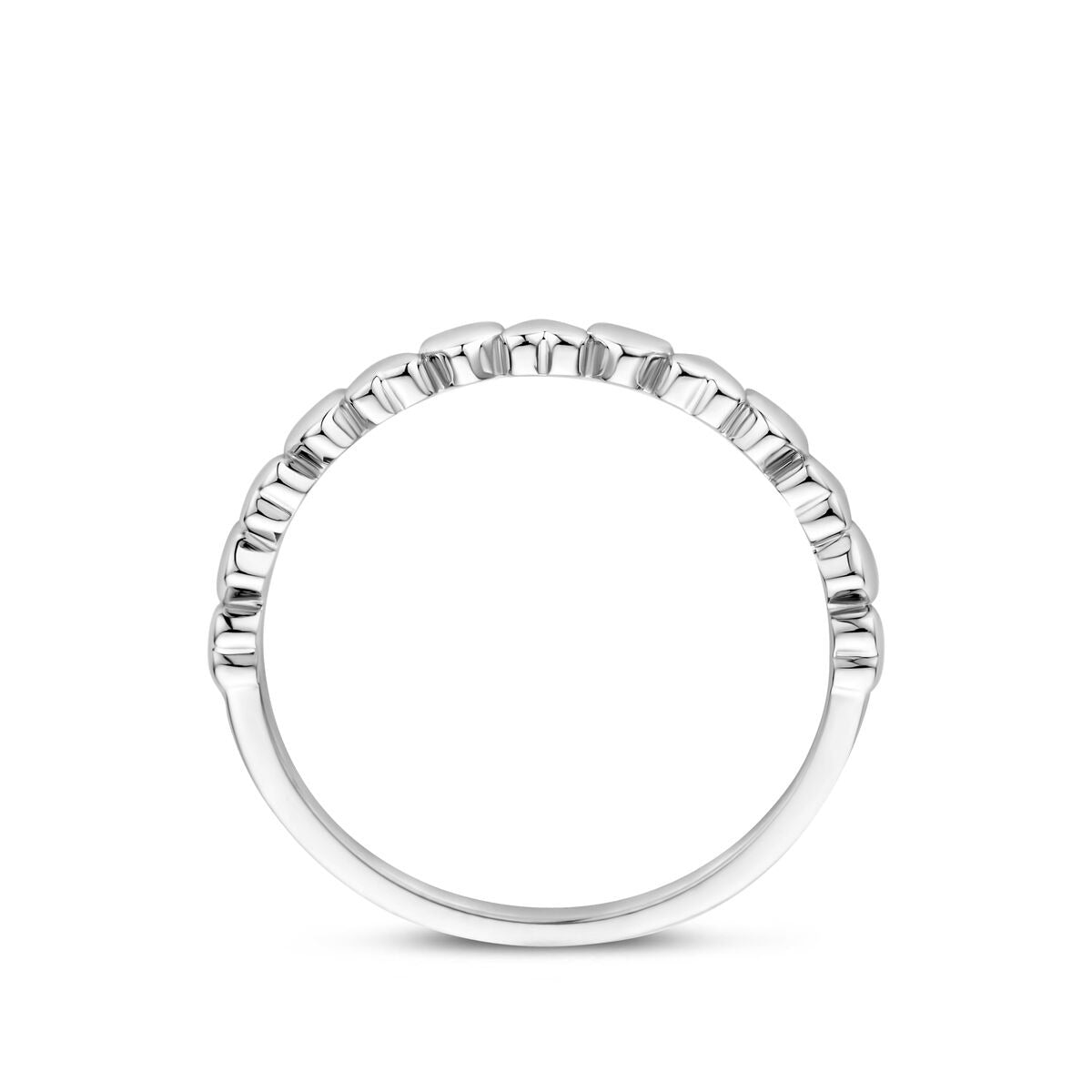 Anello in argento 925 rodiato con cuoricino