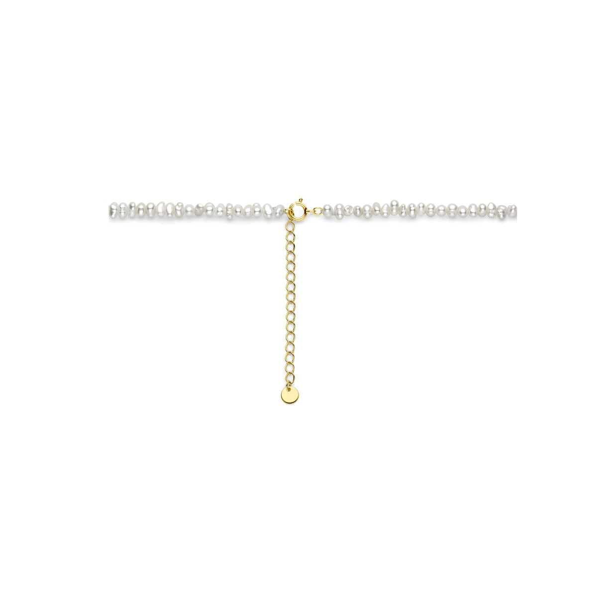 Collana in argento placcato oro con perle – argento 925