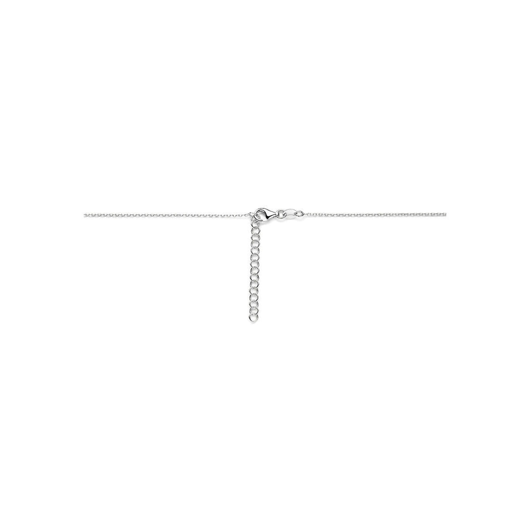 Gerhodineerd 925 zilveren collier met hart