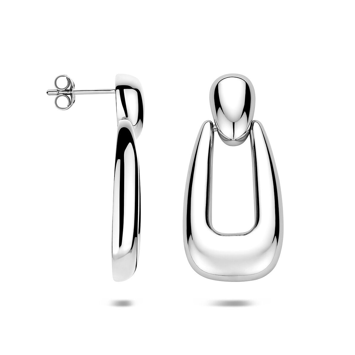 Orecchini pendenti in argento rodiato – orecchini da donna raffinati con lunghezza elegante