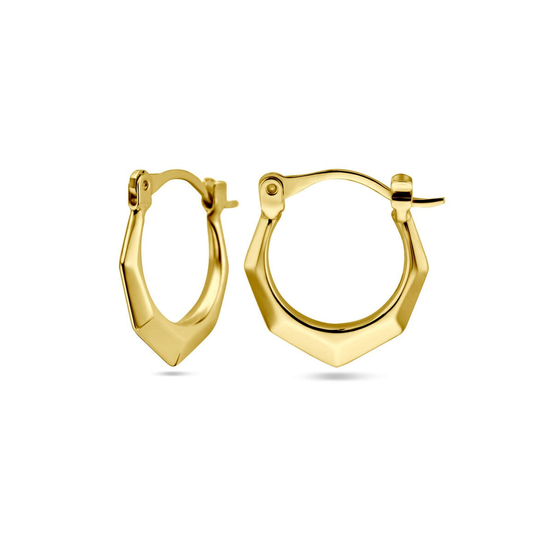 14k geelgouden lapide oorringen