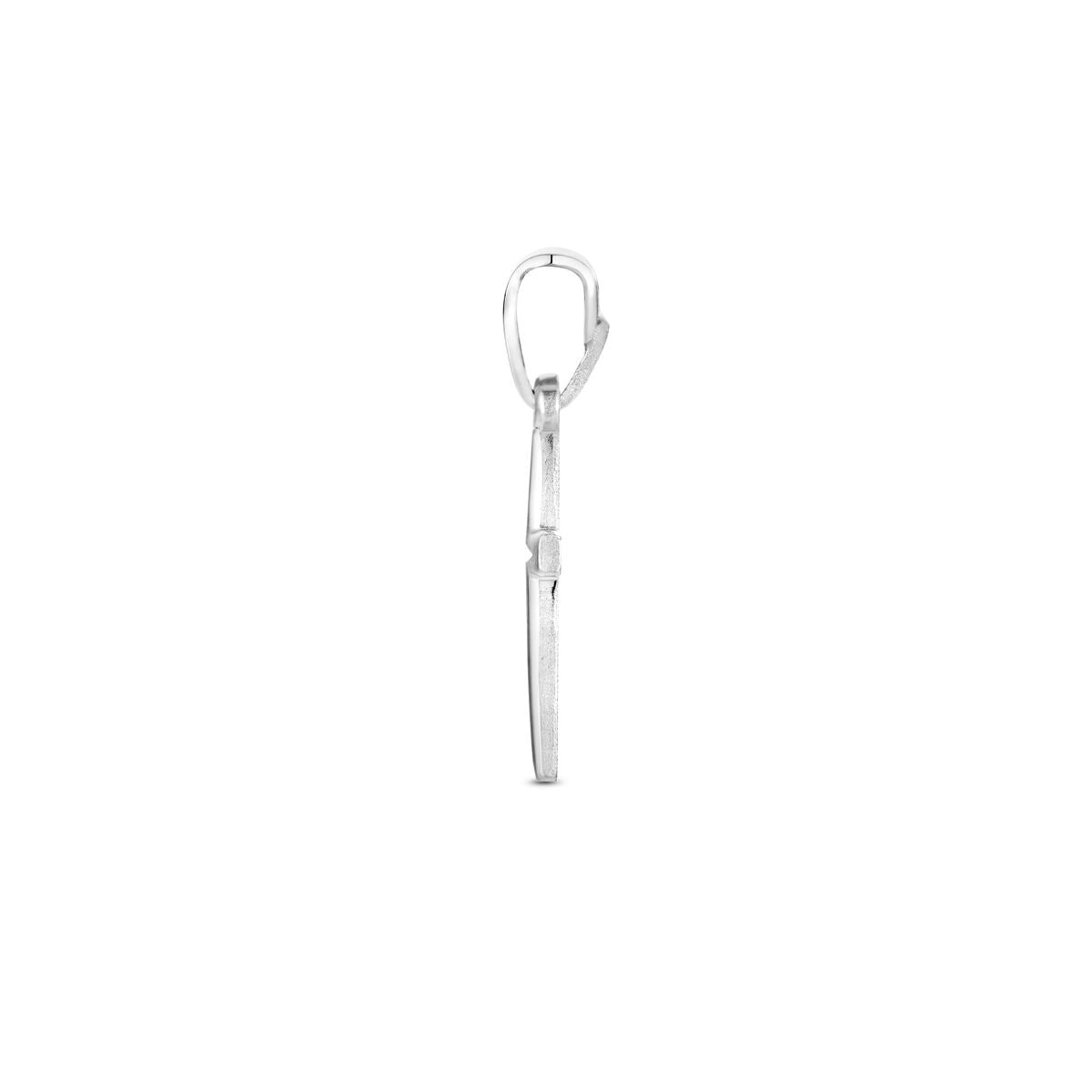 Ciondolo croce in argento – argento 925 rodiato