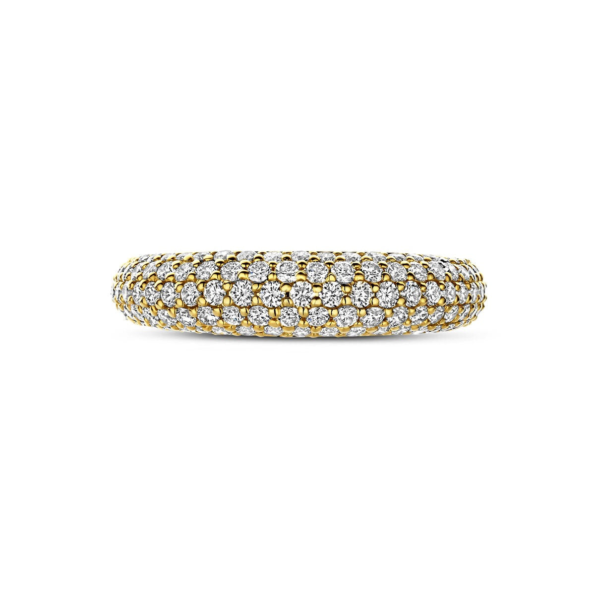 Anello in oro giallo 14k con diamante