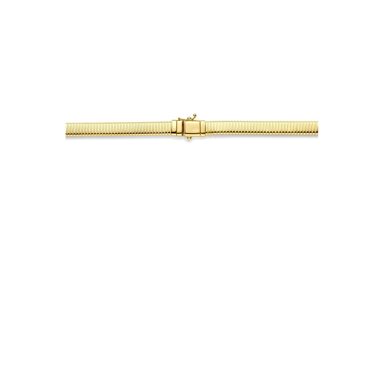Collana in oro giallo 14k con maglia tubogas