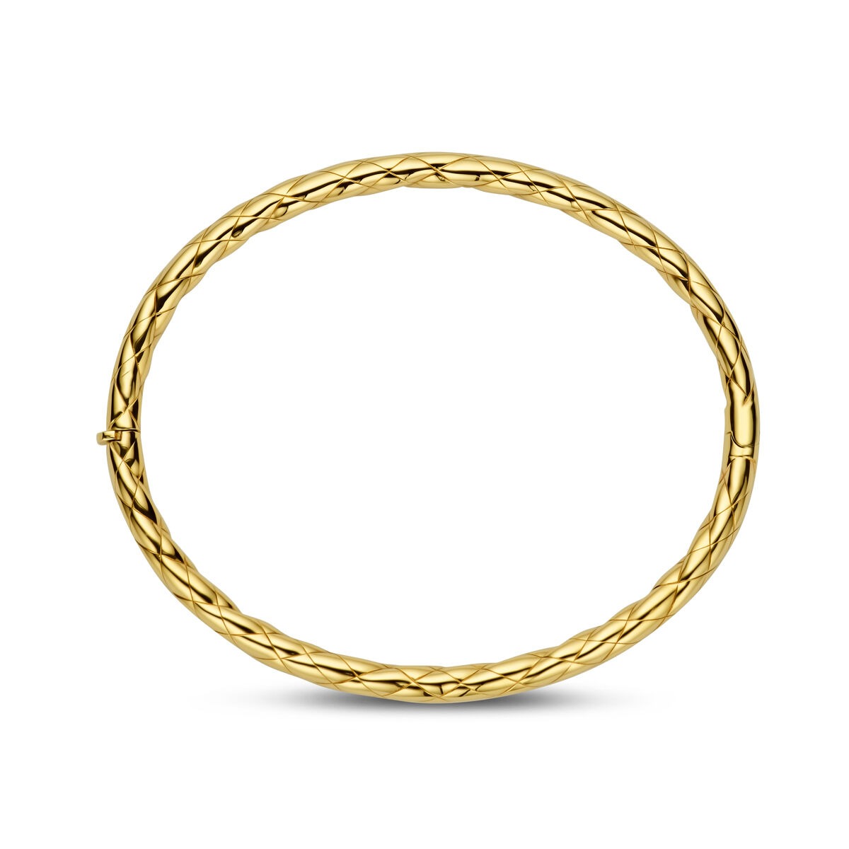 Bangle Rigido da Donna in Oro – 14k con Chiusura a Scatto